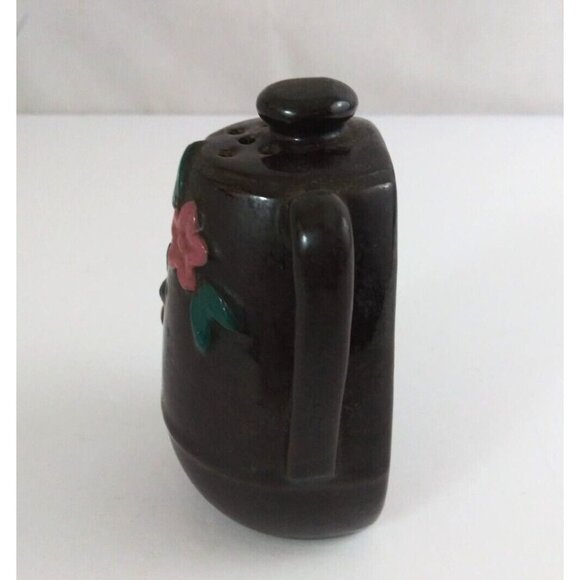 Vintage Thames Redware Pitcher Sugar Shaped Floral 4" Salt & Pepper Shakers - Picture 12 of 14